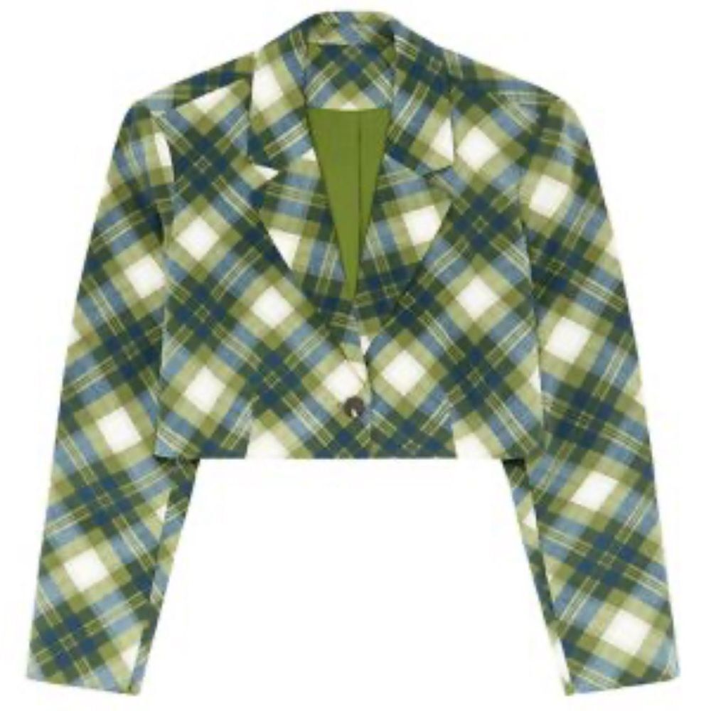 WEWOREWHAT Boxy Cropped Blazer - Picture 3 of 13